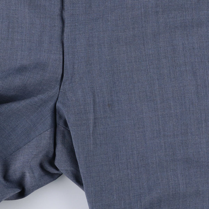 Vintage 80s-90'S Brooks Brothers 346 Polyester/Wool Pants, Men's Size 35 (approx.) polyester blue type Vintage Second Hand