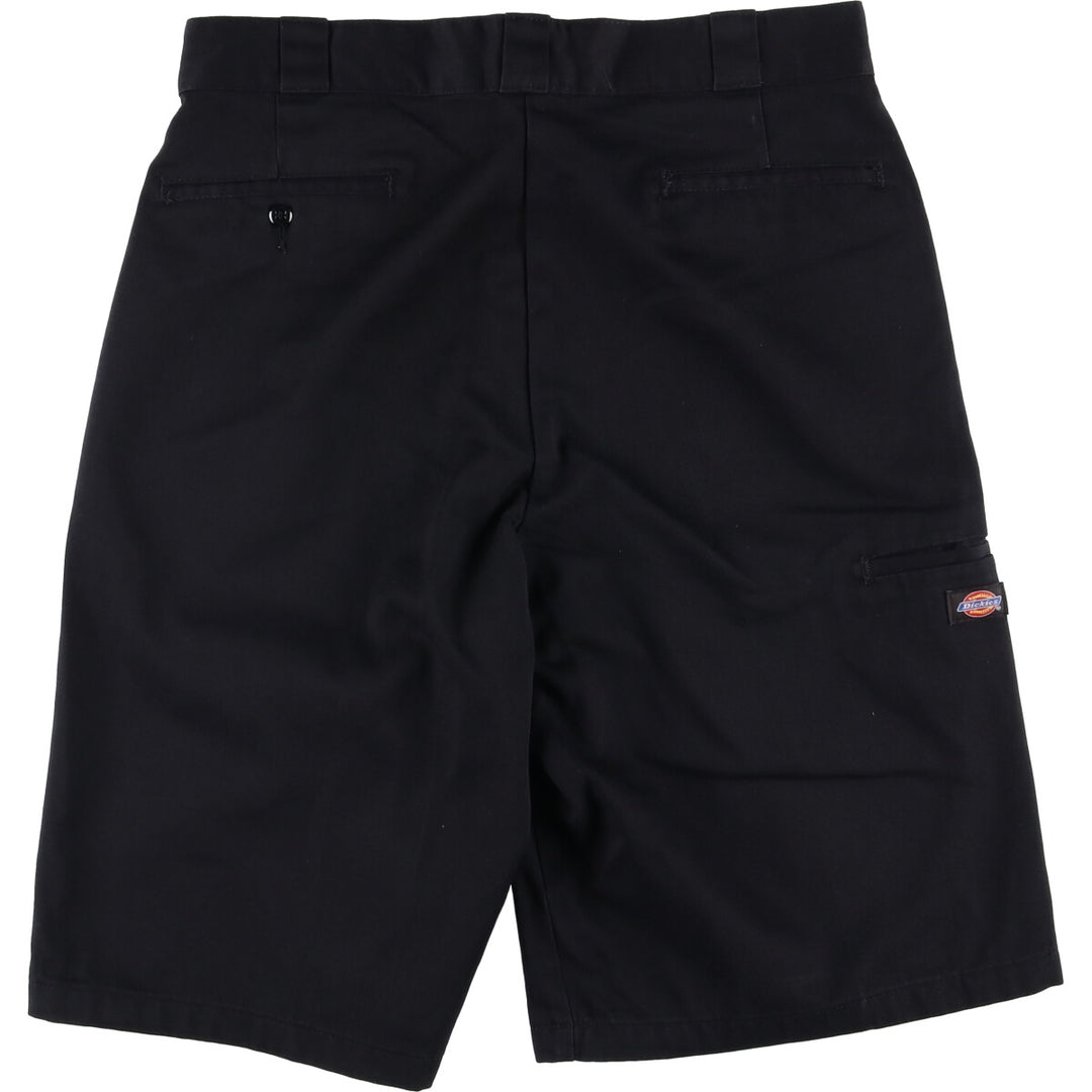 00'S Dickies work shorts, half pants, men's size W34 polyester black type Vintage Second Hand