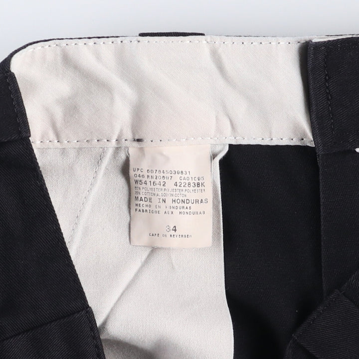 00'S Dickies work shorts, half pants, men's size W34 polyester black type Vintage Second Hand