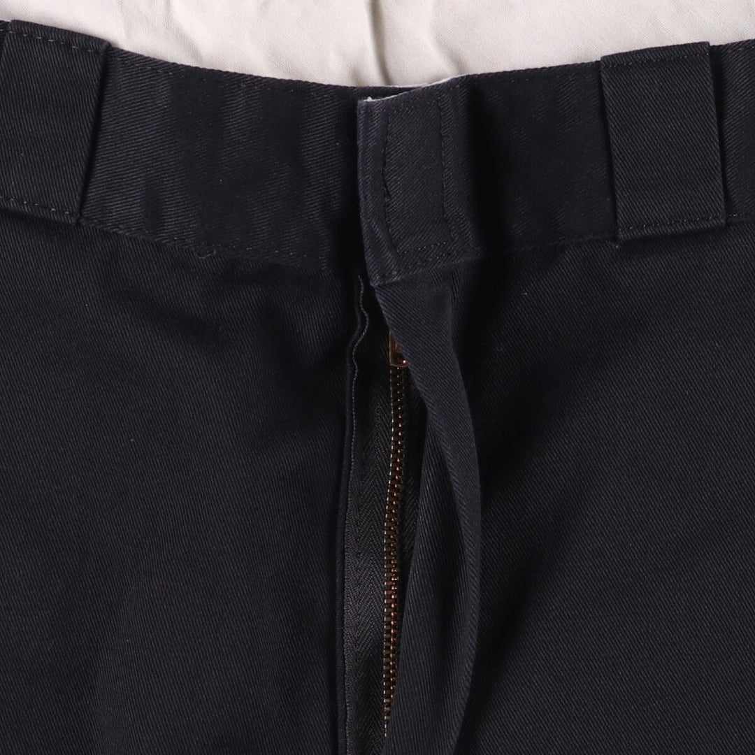 00'S Dickies work shorts, half pants, men's size W34 polyester black type Vintage Second Hand