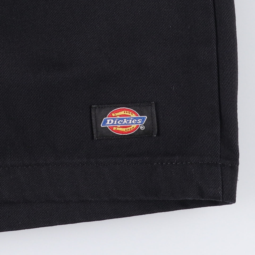 00'S Dickies work shorts, half pants, men's size W34 polyester black type Vintage Second Hand