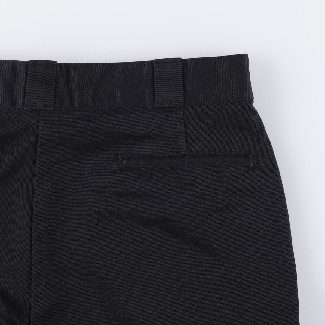 00'S Dickies work shorts, half pants, men's size W34 polyester black type Vintage Second Hand