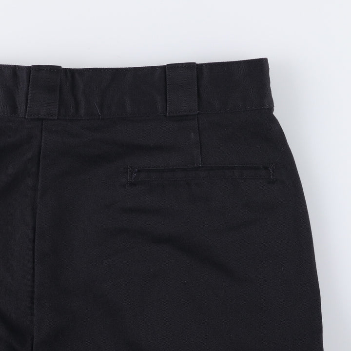 00'S Dickies work shorts, half pants, men's size W34 polyester black type Vintage Second Hand
