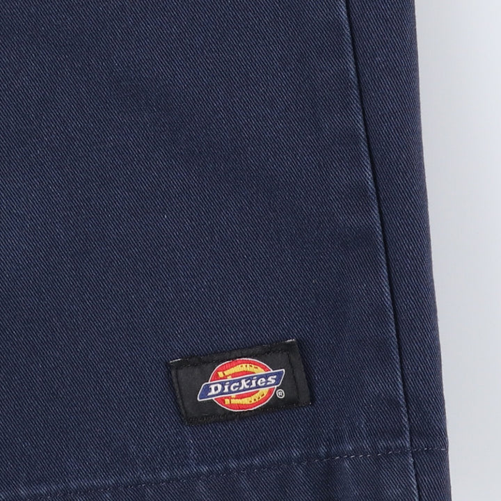 Dickies Work Shorts, Half Pants, Men's, W35 equivalent polyester navy blue type Vintage Second Hand