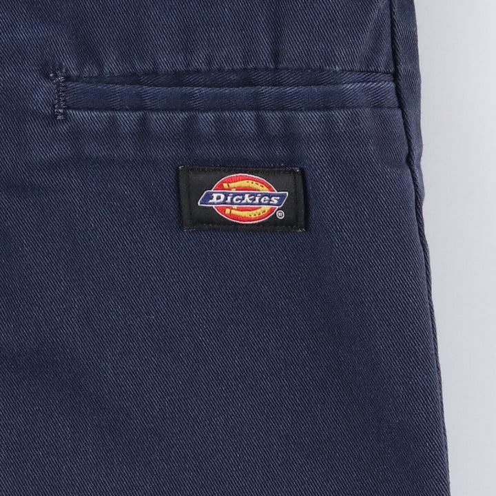 Dickies Work Shorts, Half Pants, Men's, W35 equivalent polyester navy blue type Vintage Second Hand
