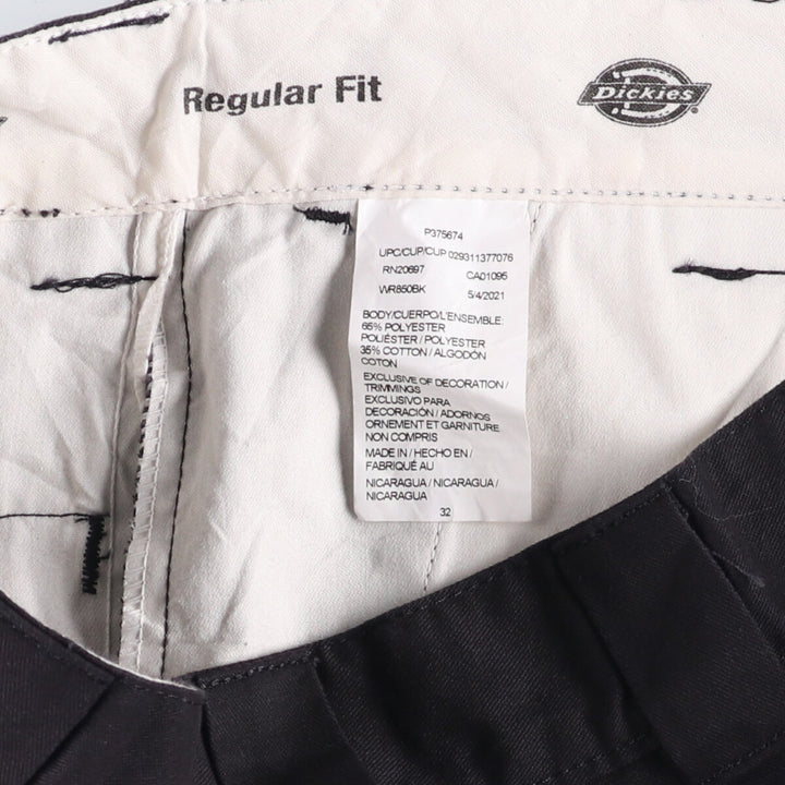 Dickies Work Shorts, Half Pants, Men's, W32 equivalent polyester black type Vintage Second Hand