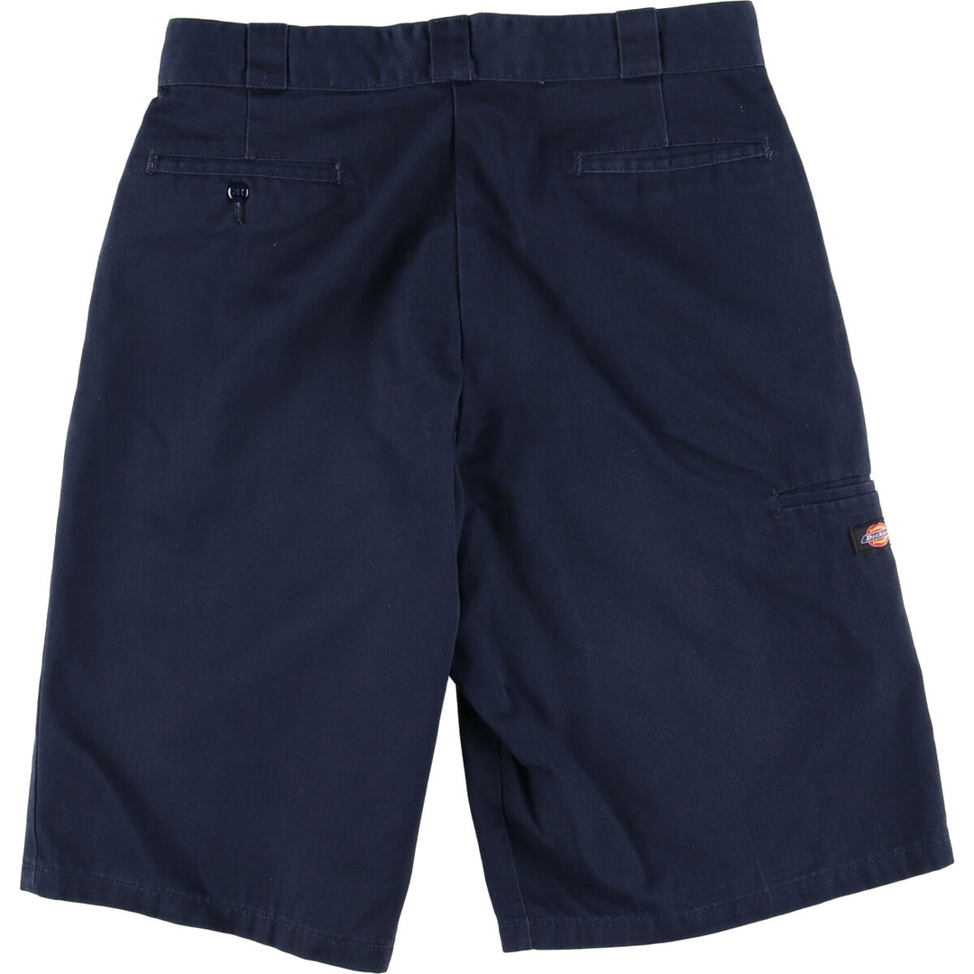 Dickies Work Shorts, Half Pants, Men's, W34 equivalent polyester navy blue type Vintage Second Hand