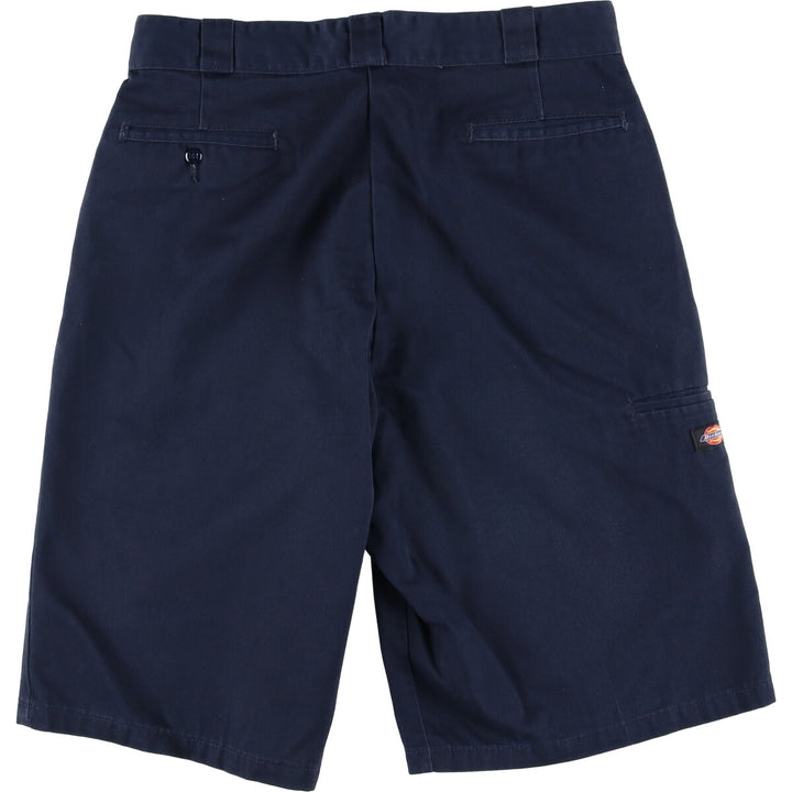 Dickies Work Shorts, Half Pants, Men's, W34 equivalent polyester navy blue type Vintage Second Hand