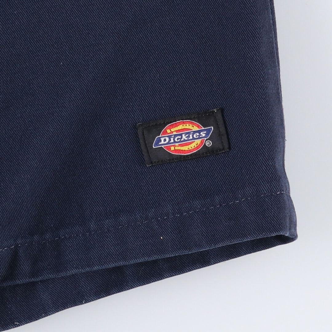 Dickies Work Shorts, Half Pants, Men's, W34 equivalent polyester navy blue type Vintage Second Hand