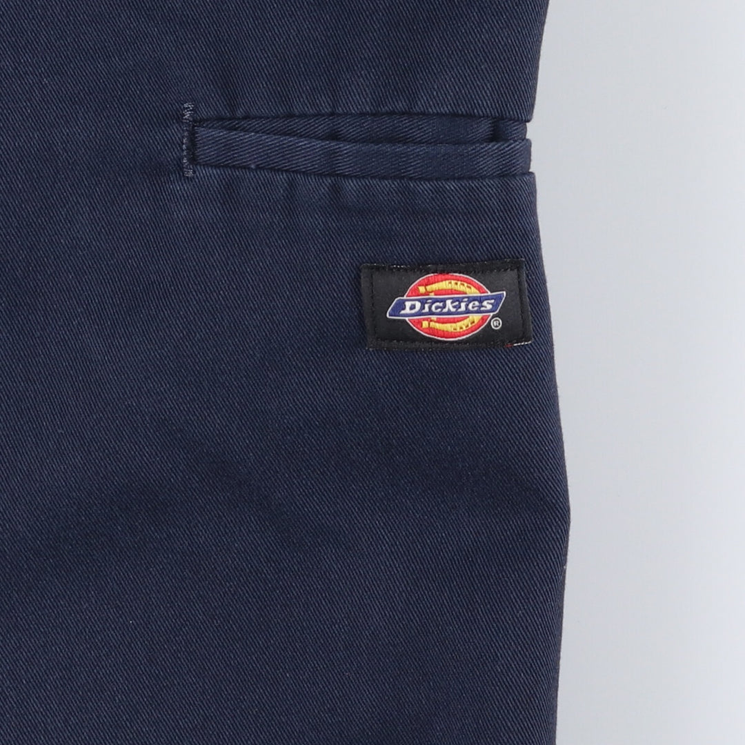 Dickies Work Shorts, Half Pants, Men's, W34 equivalent polyester navy blue type Vintage Second Hand