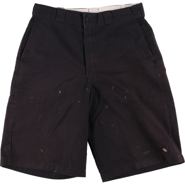 Dickies Work Shorts, Half Pants, Men's, W34 equivalent unclear black type Vintage Second Hand