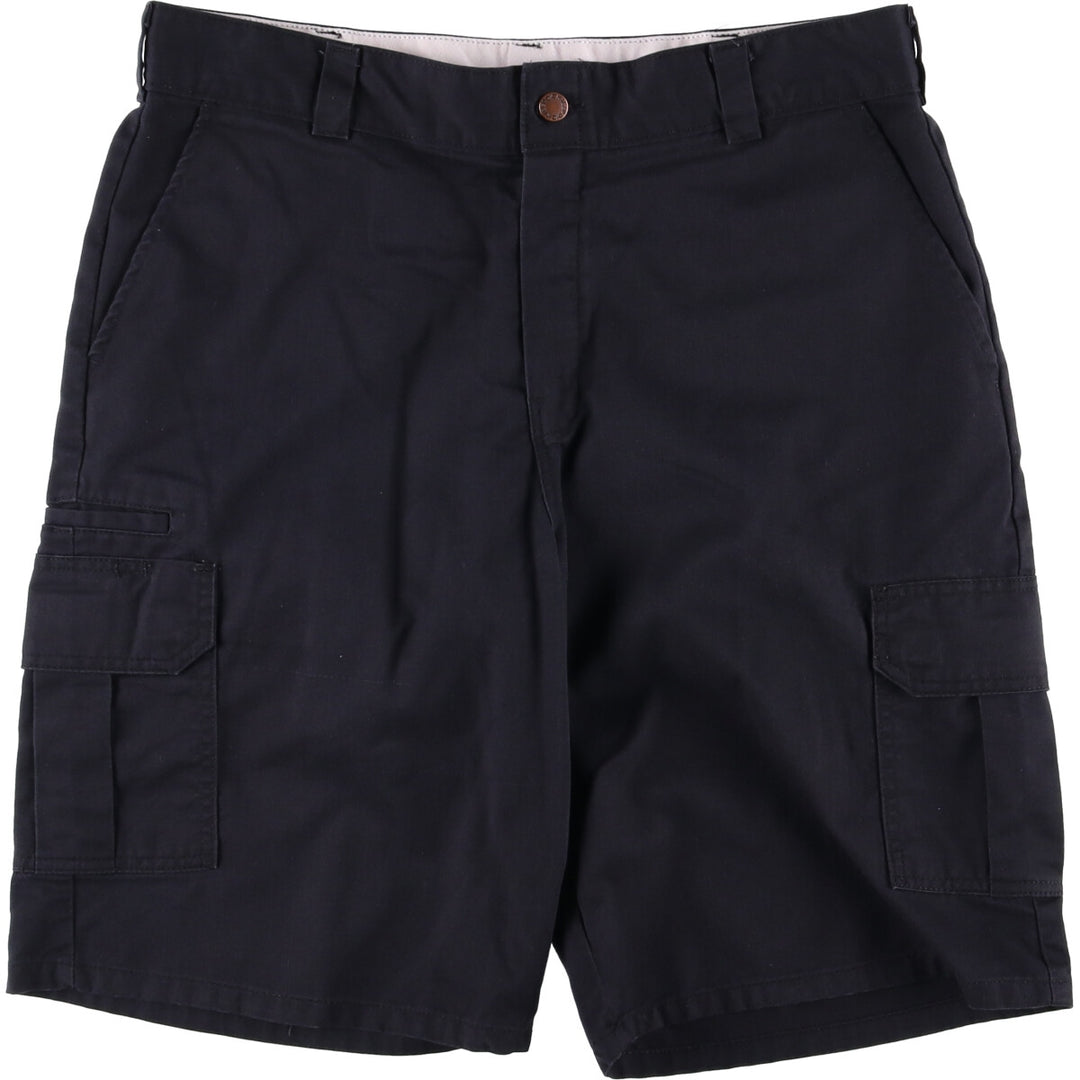 Dickies Men's Cargo Shorts, Size W37 polyester black type Vintage Second Hand