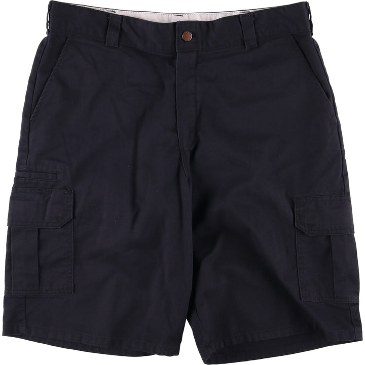 Dickies Men's Cargo Shorts, Size W37 polyester black type Vintage Second Hand