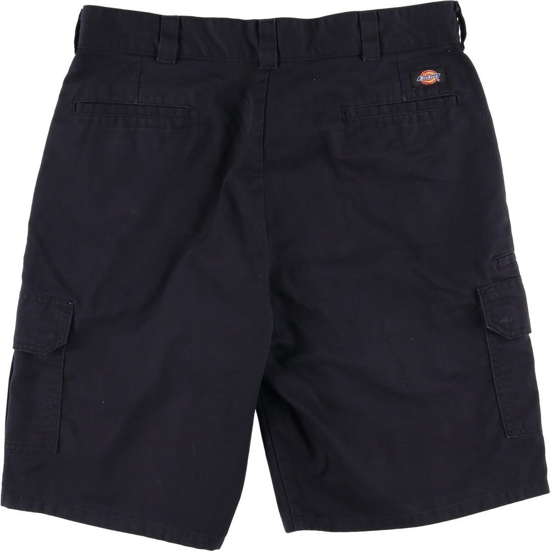 Dickies Men's Cargo Shorts, Size W37 polyester black type Vintage Second Hand