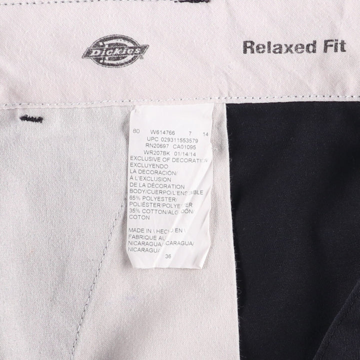 Dickies Men's Cargo Shorts, Size W37 polyester black type Vintage Second Hand