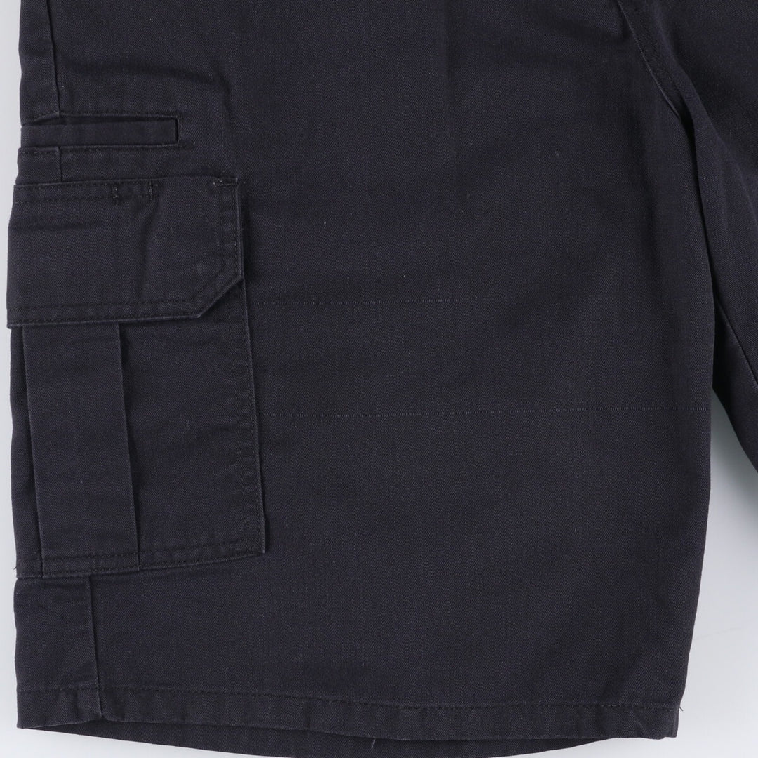 Dickies Men's Cargo Shorts, Size W37 polyester black type Vintage Second Hand