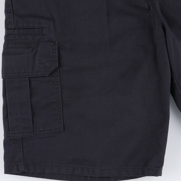 Dickies Men's Cargo Shorts, Size W37 polyester black type Vintage Second Hand