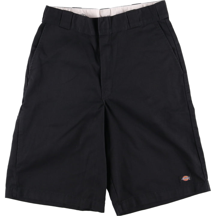 Dickies Work Shorts, Half Pants, Men's, W31 equivalent polyester black type Vintage Second Hand
