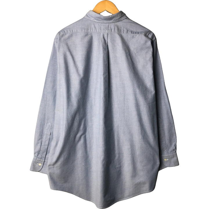 80s-90'S Brooks Brothers Est.1818 Long Sleeve Button Down Shirt Made in USA Men's XL Vintage Supima Cotton Blue type light blue Vintage Second Hand
