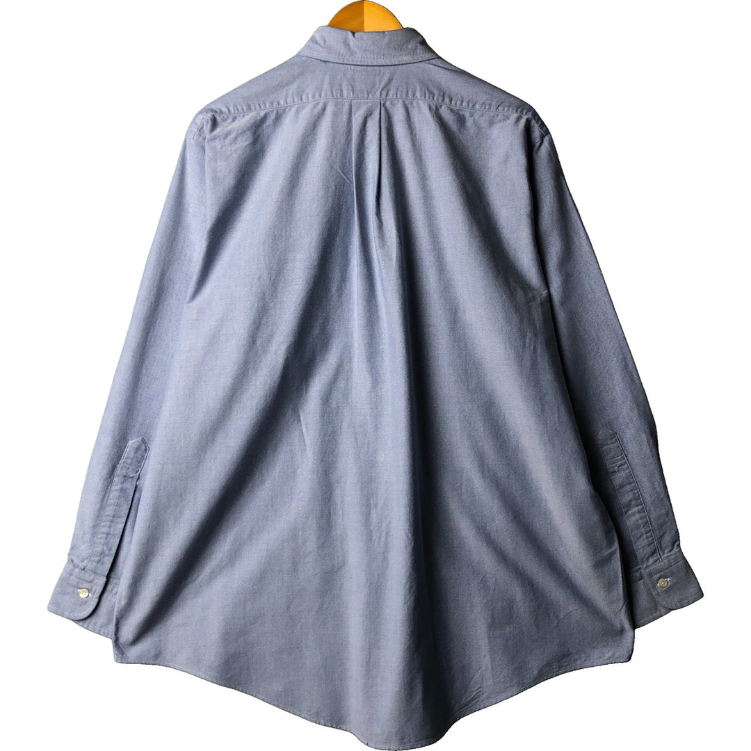 80s-90'S Brooks Brothers Est.1818 Long Sleeve Button Down Shirt Made in USA Men's XL Vintage cotton blue type Vintage Second Hand
