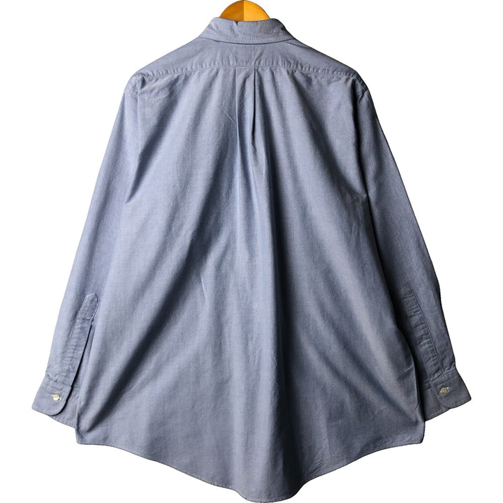 80s-90'S Brooks Brothers Est.1818 Long Sleeve Button Down Shirt Made in USA Men's XL Vintage cotton blue type Vintage Second Hand