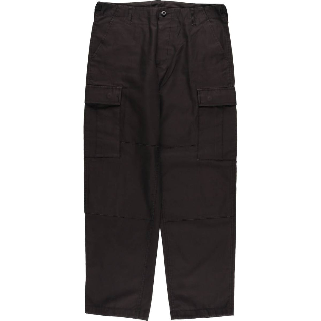 Civilian MFH Military Cargo Pants Men's Size W35 polyester black type Vintage Second Hand