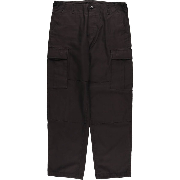Civilian MFH Military Cargo Pants Men's Size W35 polyester black type Vintage Second Hand