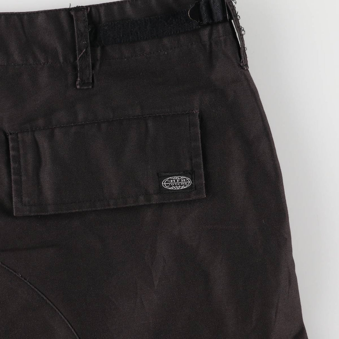 Civilian MFH Military Cargo Pants Men's Size W35 polyester black type Vintage Second Hand