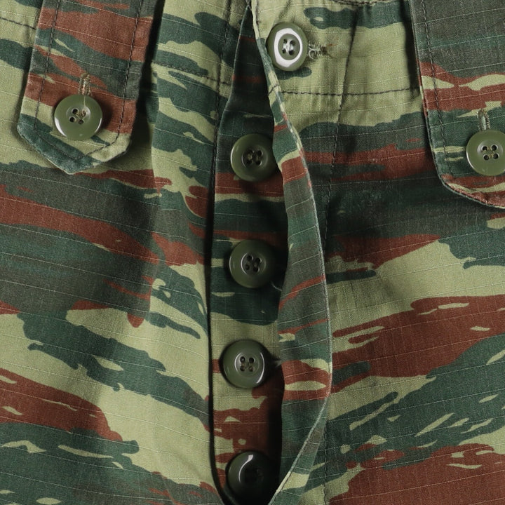 Camouflage Ripstop Military Cargo Pants, Medium-Regular, Men's Size 37 polyester Khaki type Vintage Second Hand