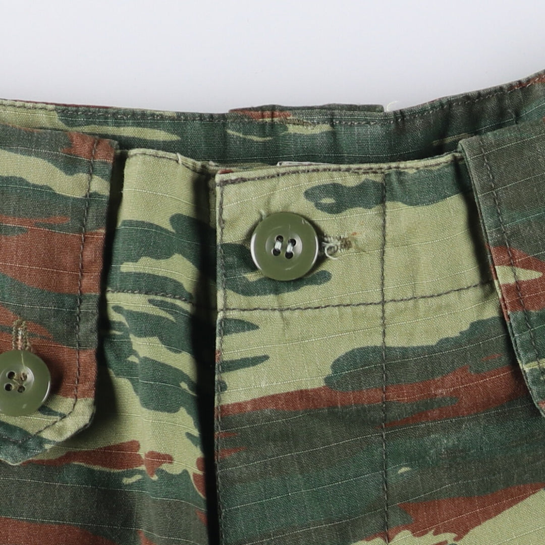 Camouflage Ripstop Military Cargo Pants, Medium-Regular, Men's Size 37 polyester Khaki type Vintage Second Hand