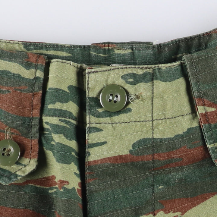 Camouflage Ripstop Military Cargo Pants, Medium-Regular, Men's Size 37 polyester Khaki type Vintage Second Hand