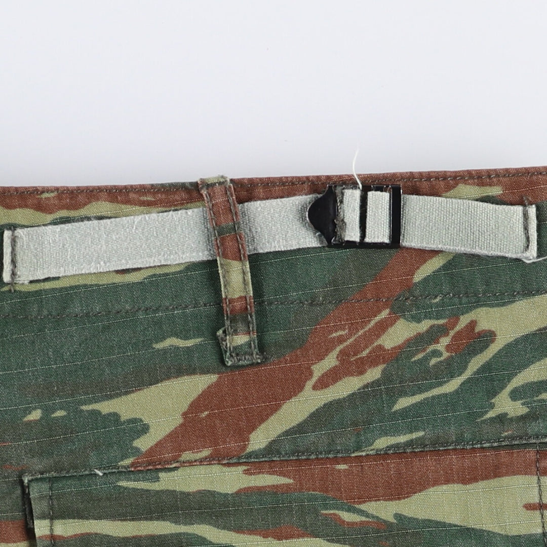 Camouflage Ripstop Military Cargo Pants, Medium-Regular, Men's Size 37 polyester Khaki type Vintage Second Hand