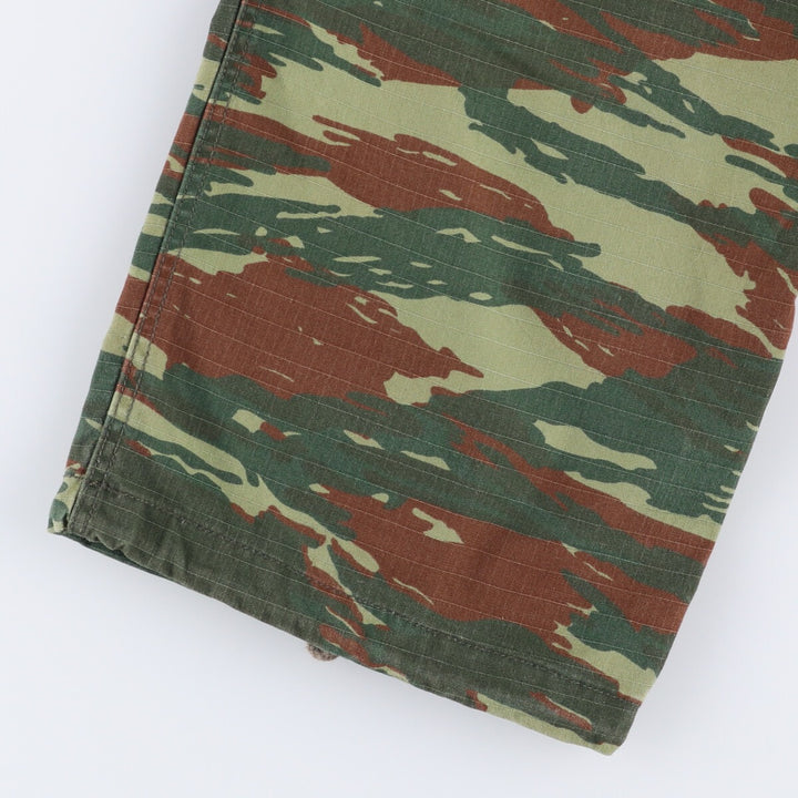 Camouflage Ripstop Military Cargo Pants, Medium-Regular, Men's Size 37 polyester Khaki type Vintage Second Hand