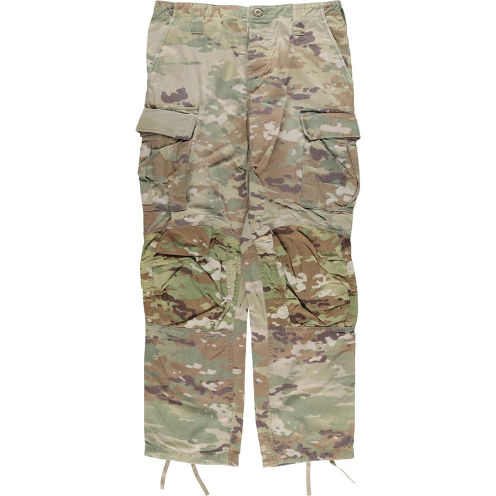 US Military Camouflage Pattern Multicam Camo Ripstop Military Cargo Pants, Combat Pants, Medium-Regular, Men's, Size W34 unclear Khaki type Vintage Second Hand
