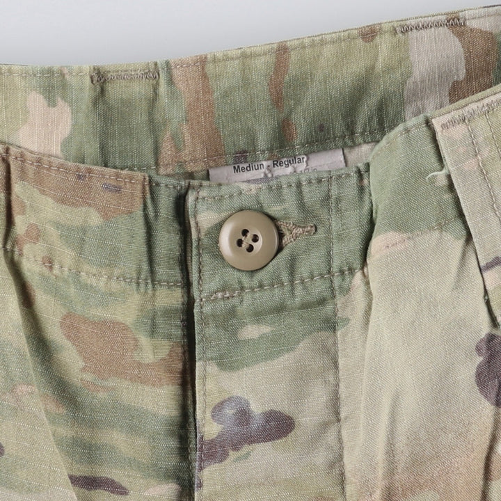 US Military Camouflage Pattern Multicam Camo Ripstop Military Cargo Pants, Combat Pants, Medium-Regular, Men's, Size W34 unclear Khaki type Vintage Second Hand