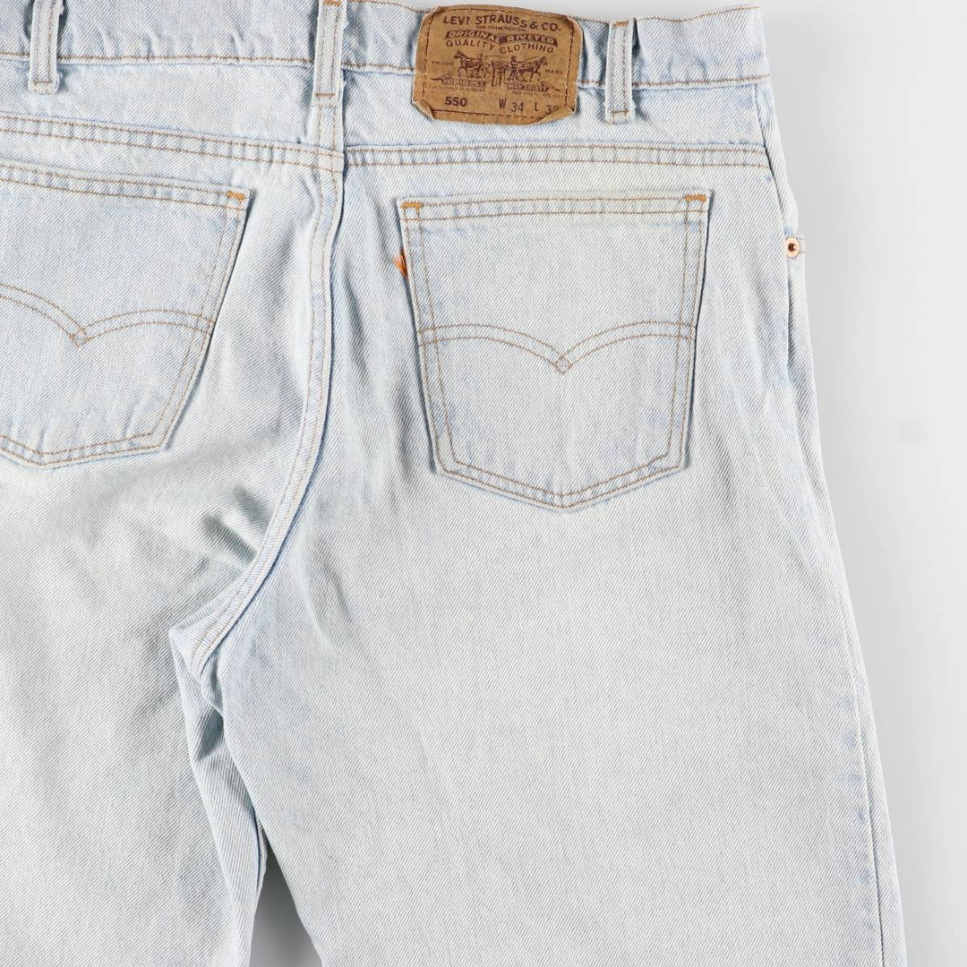 90'S Levi's 40550-0234 Tapered Denim Pants Made in USA Men's W34 Vintage cotton Blue type light blue Vintage Second Hand