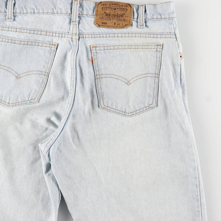 90'S Levi's 40550-0234 Tapered Denim Pants Made in USA Men's W34 Vintage cotton Blue type light blue Vintage Second Hand