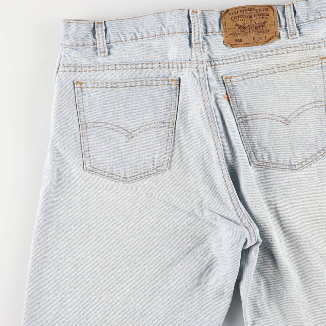90'S Levi's 40550-0234 Tapered Denim Pants Made in USA Men's W34 Vintage cotton Blue type light blue Vintage Second Hand