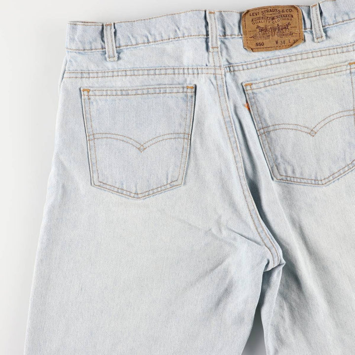 90'S Levi's 40550-0234 Tapered Denim Pants Made in USA Men's W34 Vintage cotton Blue type light blue Vintage Second Hand