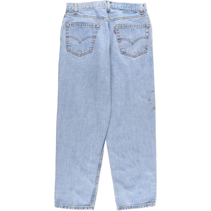 90'S Levi's 550-4834 Tapered Denim Pants Made in USA Men's W33 Vintage cotton Blue type light blue Vintage Second Hand