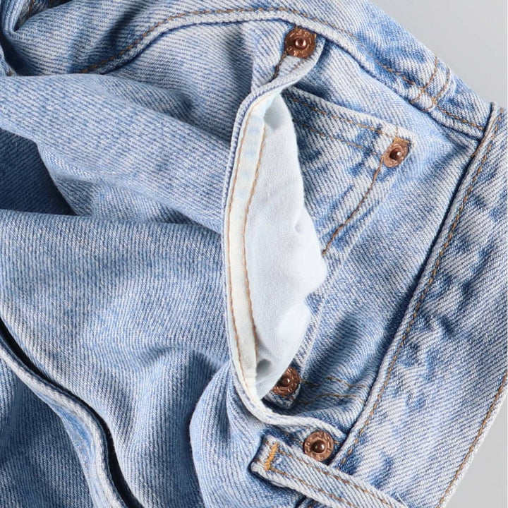 90'S Levi's 550-4834 Tapered Denim Pants Made in USA Men's W33 Vintage cotton Blue type light blue Vintage Second Hand