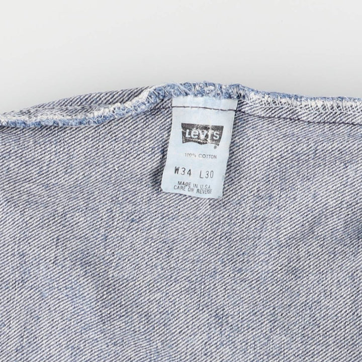 90'S Levi's 506-0290 Tapered Denim Pants Made in USA Men's W32 Vintage cotton blue type Vintage Second Hand