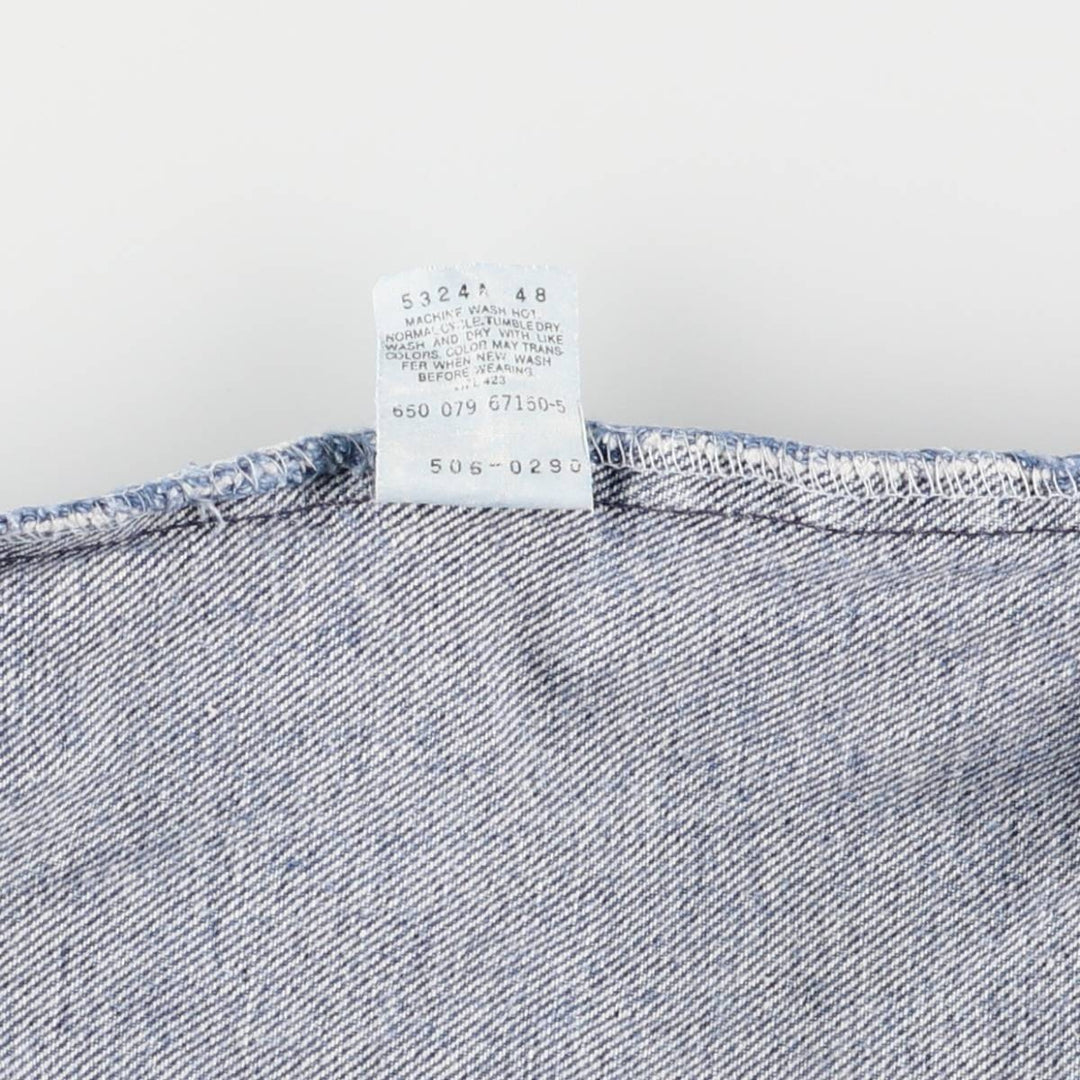 90'S Levi's 506-0290 Tapered Denim Pants Made in USA Men's W32 Vintage cotton blue type Vintage Second Hand