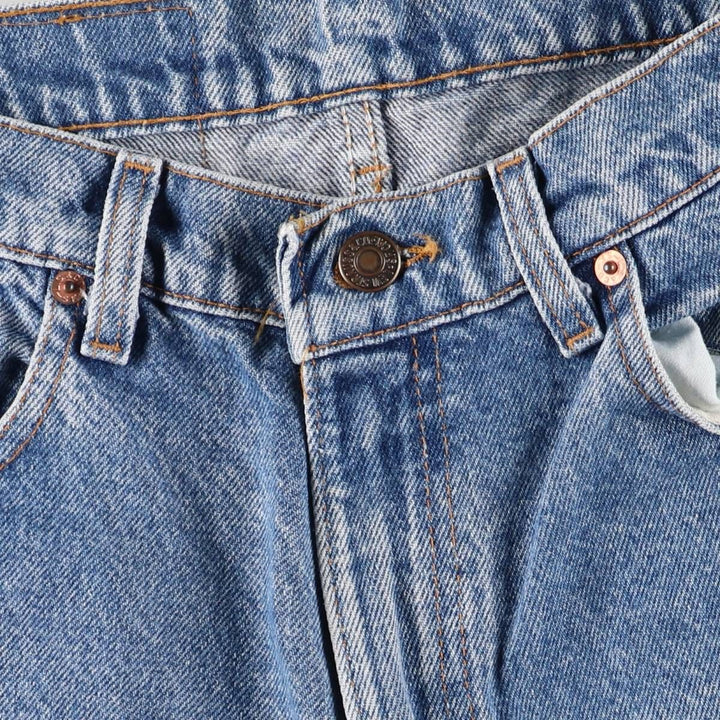 90'S Levi's 506-0290 Tapered Denim Pants Made in USA Men's W32 Vintage cotton blue type Vintage Second Hand