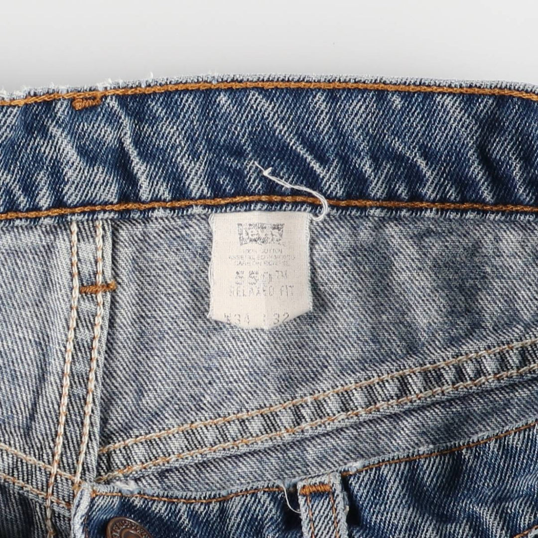 90'S Levi's 550 Relaxed Fit Tapered Denim Pants Men's W34 Vintage cotton blue type Vintage Second Hand