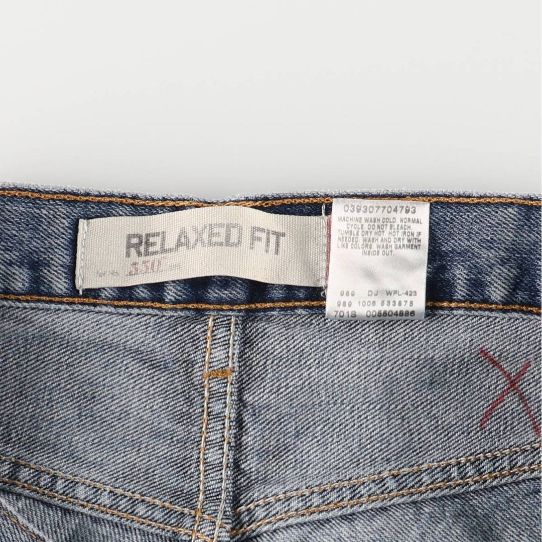 00'S Levi's 550 Relaxed Fit Tapered Denim Pants Men's W32 cotton blue type Vintage Second Hand