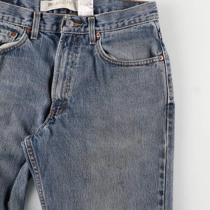 00'S Levi's 550 Relaxed Fit Tapered Denim Pants Men's W32 cotton blue type Vintage Second Hand