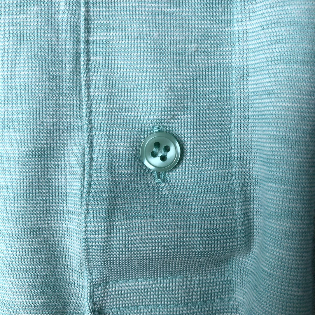 Playboy short sleeve polo shirt, women's size M polyester Blue type light blue Vintage Second Hand