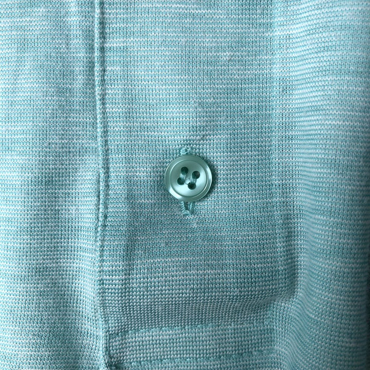 Playboy short sleeve polo shirt, women's size M polyester Blue type light blue Vintage Second Hand