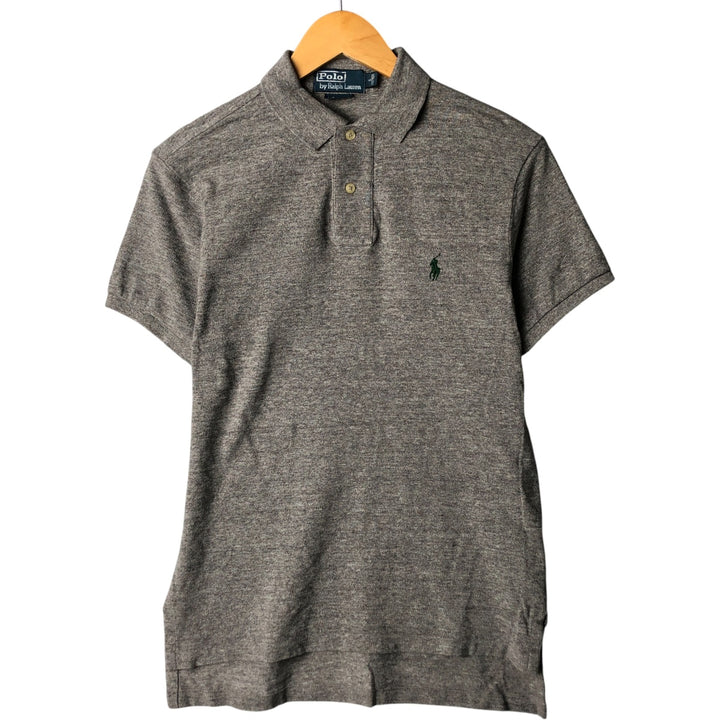 Ralph Lauren POLO by Ralph Lauren CUSTOM FIT short sleeve polo shirt for women, size S cotton gray type Vintage Second Hand